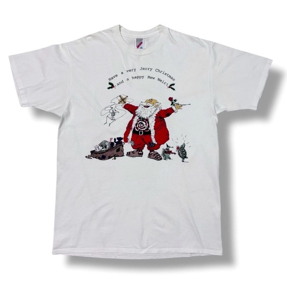 GRATEFUL DEAD Unisex Crew 1989 Christmas Tour Shirt VINTAGE COLLECTIBLE RARE